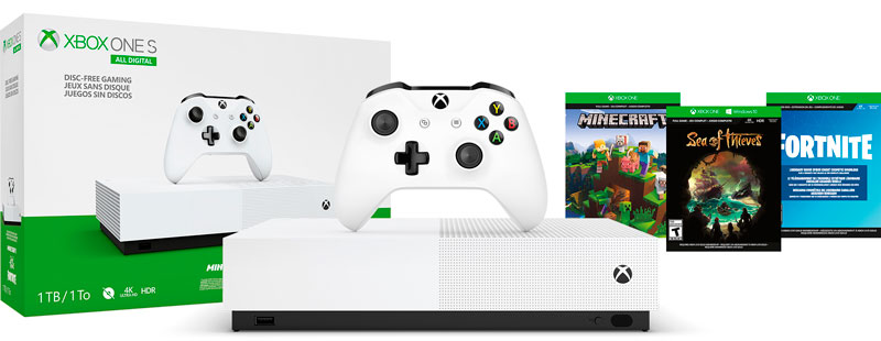 Xbox One S Edición totalmente digital,